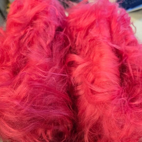 Bearpaw Boetis II Real Lamb Fur Boots Size 7 Women's Electric Pink New in Box - Picture 9 of 15